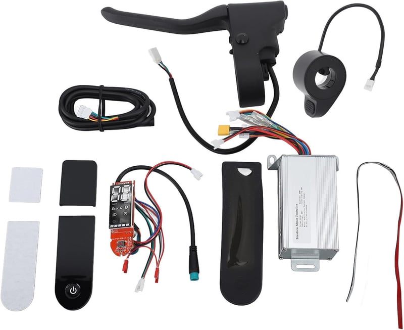 BuyWeek Elektromos Roller Vezérlő Készlet Xiaomi M365-hez - 36V 350W Motor Vezérlő, Gázkar, Fékkar és Műszerfal Szett Túlmelegedés Elleni Vé