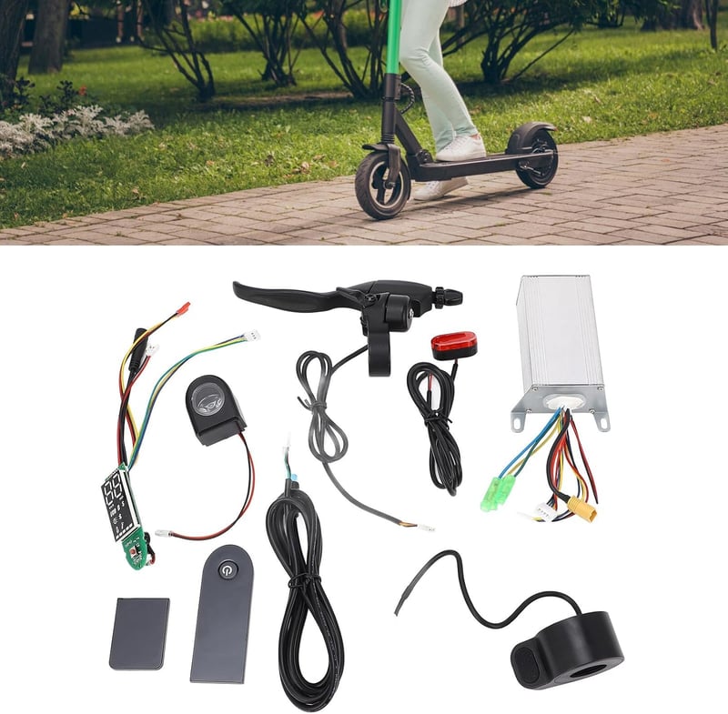 BuyWeek Elektromos Roller Vezérlő Készlet Xiaomi M365/Pro Modellekhez - 36V 350W Motor Vezérlő, Műszerfal, Gázkar és Fékkar Szett