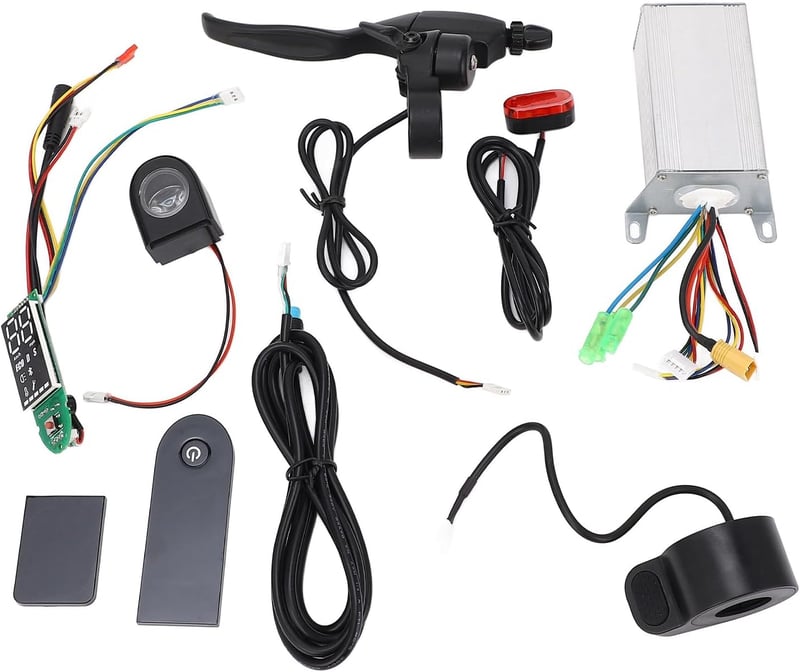 BuyWeek Elektromos Roller Vezérlő Készlet Xiaomi M365/Pro Modellekhez - 36V 350W Motor Vezérlő, Műszerfal, Gázkar és Fékkar Szett