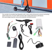 BuyWeek Elektromos Roller Vezérlő Készlet Xiaomi M365/Pro Modellekhez - 36V 350W Motor Vezérlő, Műszerfal, Gázkar és Fékkar Szett 4
