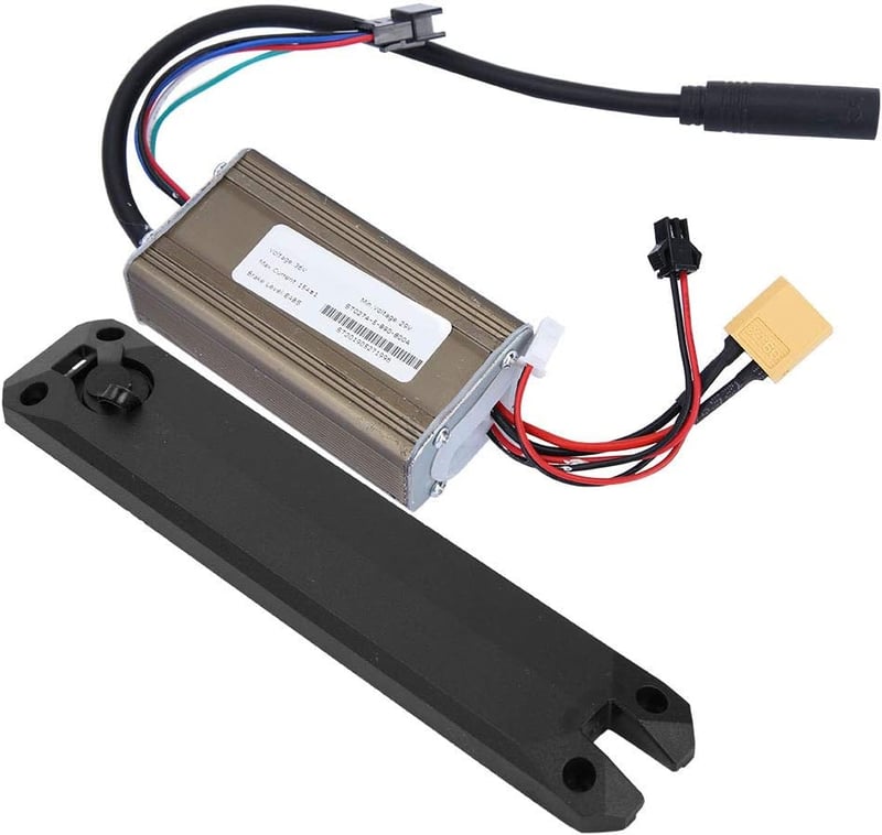 BuyWeek Elektromos Roller Vezérlőpanel KUGOO 8 Colos Rollerekhez - 36V Alumínium Vezérlő Töltőport Fedéllel és Fékezés Funkcióval