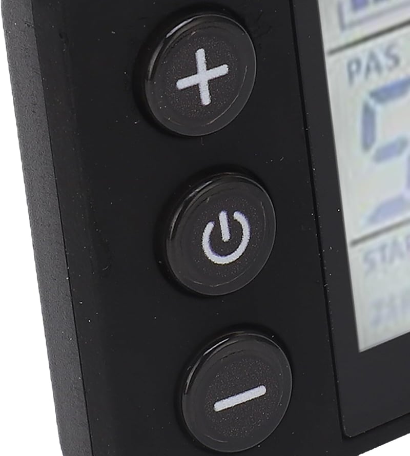 BuyWeek LCD Kijelző Elektromos Kerékpárhoz - 6P Vízálló Sebességmérő Panel, IP65 Védelem, 24-60V Kompatibilis, Háttérvilágítással, Fekete
