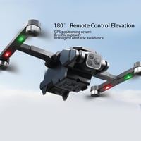 BuyWeek Mini Drón 8K 180° Dupla Kamerával - GPS WiFi Quadcopter Akadálykerüléssel, 8 LED Világítással, Kefe Nélküli Motorral 4