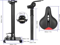 BuyWeek Xiaomi M365 1S Lite ülés, magasságállítható, lengéscsillapítás, ergonomikus összecsukható 5