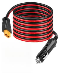 BUZUYIWAR 12V/24V DC adaptér XT60 nabíjací kábel do auta 3M pre EcoFlow Delta 2 3 Max Bluetti EB55 Anker 757 767 Solix C200 C300 C1000 nabíjacia stanica 1