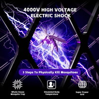 Buzzeap 2 az 1-ben Elektromos Légycsapó - Összecsukható, USB Tölthető, UV Fénycsapdával, Bel- és Kültéri Használatra 3