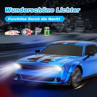 BuzzoXerex RC drift auto, Mini RC drift auto 1:24 4WD s LED svetlami, 18 km/h, diaľkovo ovládané auto pre deti aj dospelých od 6 rokov 6