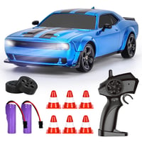 BuzzoXerex RC drift auto, Mini RC drift auto 1:24 4WD s LED svetlami, 18 km/h, diaľkovo ovládané auto pre deti aj dospelých od 6 rokov 1