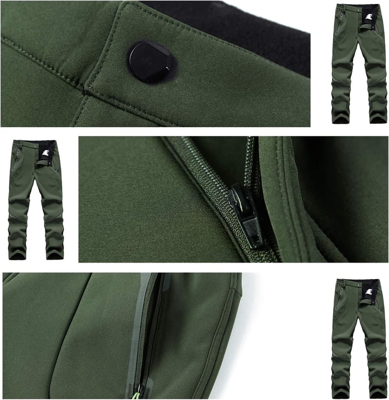 BWBIKE Fleece Bélelt Softshell Túranadrág, XL-es méret, Vízlepergető Téli Meleg Szélálló