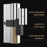 Bwintech 30/30 mm Euro Hengerzár 60 mm Kulccsal, Fúrás- és Kimaródásbiztos 5