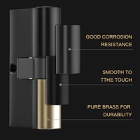 Bwintech 80mm Biztonsági Hengerzár 40/40mm Sárgaréz Kulccsal, Fúrás- és Feltörésvédett 6