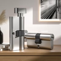 Bwintech 45mm Euro Hengerzár Nikkel Felülettel, 5 Kulccsal, Fúrás és Kimaródás Elleni Védelemmel 7