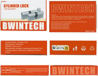 Bwintech 60mm (30/30) Euro Hengerzár - Nikkel-Cink Ötvözet Ajtózár 8 Dimple Kulccsal, Magas Biztonság Fa, UPVC és Bejárati Ajtókhoz 7