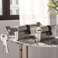 Bwintech Nikkel-Cink Hengerzár 80mm Kulcsos Ajtózár 40/40 6