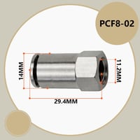 Bwintech Egyenes Pneumatikus Gyorscsatlakozó Készlet - 5 db Nikkelezett Sárgaréz, 8mm Tömlő x 1/4" BSP Menetes, Ipari Automatizáláshoz 2