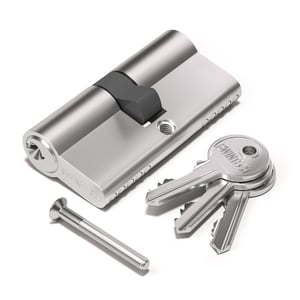 Bwintech Euro cilindar brava 30/30 mm, s 3 ključa - satenski nikal