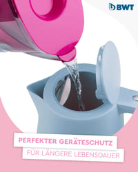 Cană filtrantă BWT Vida 2,6 L roz, cu 1 cartuș de filtrare cu magneziu inclus 6