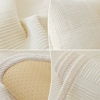 Husă de canapea BXAEYIPOR cu bază antiderapantă, husă de protecție universală, texturată, într-o singură culoare, pentru sufragerie, husă de șezut disponibilă în mai multe dimensiuni 4