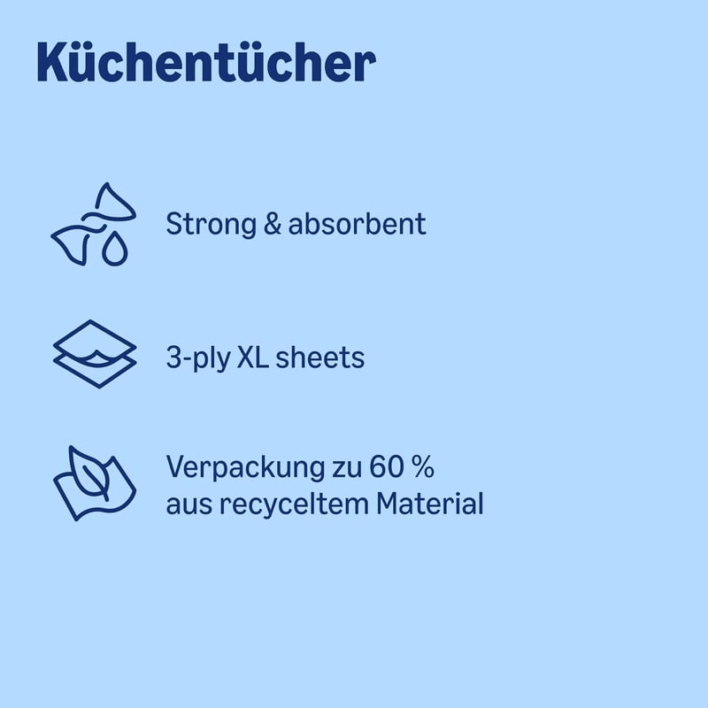 by Amazon Konyhai Papírtörlő 3 Rétegű 4 Tekercs 64 Lap FSC Tanúsított - 4 pieces (pack of 1)