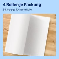 by Amazon Konyhai Papírtörlő 3 Rétegű 4 Tekercs 64 Lap FSC Tanúsított - 4 pieces (pack of 1) 3