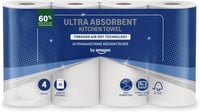 by Amazon TAD Ultra Nedvszívó Konyhai Papírtörlő 4 Tekercs 51 Lap FSC Tanúsított - 4 pieces (pack of 1) 1