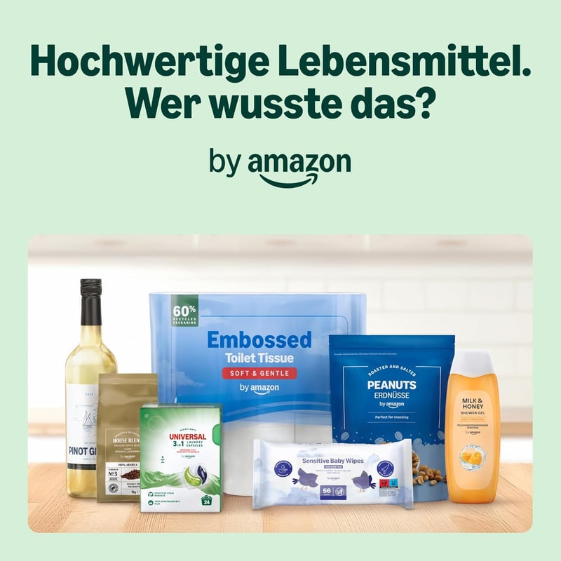 by Amazon Újrahasznosított Toalettpapír 3 Rétegű 200 Lap 8 Tekercs FSC Tanúsított - 8 pcs (pack of 1)