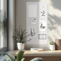 Tablă Magnetică Metalică byde Flatbo 70x35 cm - Pentru Cărți Poștale, Amintiri și Notițe, cu 4 Magneți și Kit de Montare 3