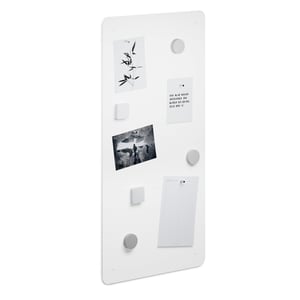 Tablă Magnetică Metalică byde Flatbo 70x35 cm - Pentru Cărți Poștale, Amintiri și Notițe, cu 4 Magneți și Kit de Montare