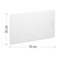 Tablă Magnetică Metalică byde Flatbo 70x35 cm - Pentru Cărți Poștale, Amintiri și Notițe, cu 4 Magneți și Kit de Montare 5