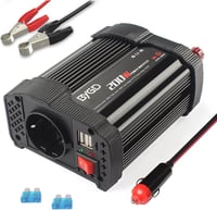 BYGD 200W autós inverter, 12V DC / 220-230V AC, dupla USB 3.1A 1