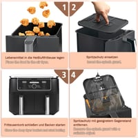 BYKITCHEN Ninja AF400EU AF451EU Foodi Max olajfröccsenés védő 2db szett - Silicone 4