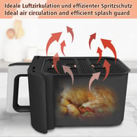 BYKITCHEN Ninja AF400EU AF451EU Foodi Max olajfröccsenés védő 2db szett - Silicone 3