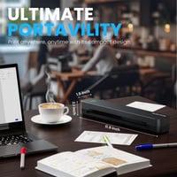 Imprimantă termică portabilă A4 ByteCintia C80, fără cartuș de cerneală, Bluetooth, negru 2