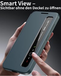 Husă ByteRock Samsung S25 FE cu fereastră transparentă, husă de protecție pentru smartphone Clear View 2