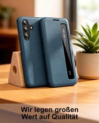 Husă ByteRock Samsung S25 FE cu fereastră transparentă, husă de protecție pentru smartphone Clear View 5