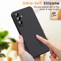 Silikónový kryt Byvuwiay pre Samsung Galaxy A56 5G - čierny 2