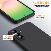 Silikónový kryt Byvuwiay pre Samsung Galaxy A56 5G - čierny 4