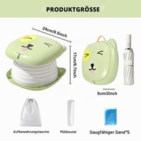 BYZESTY Olă Portabilă Pliabilă pentru Copii, WC de Călătorie cu Pungi de Gunoi, Verde, pentru Utilizare la Interior și Exterior, 0-8 Ani, Portabilă 2