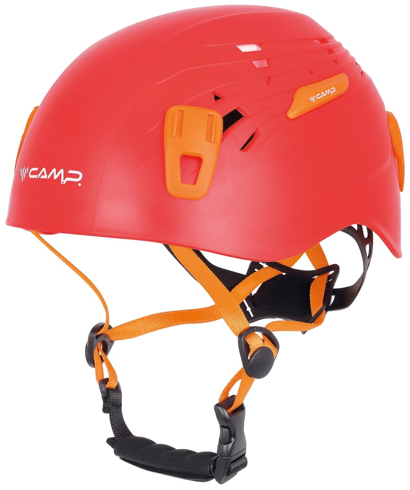 Horolezecká prilba C.A.M.P. Titan - Veľkosť Large (obvod hlavy 54-62 cm) - Červená - Ľahká a odolná prilba na bicykel a lezenie