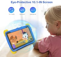 C idea 10.1" HD Gyermek Tablet Android 13, 6000mAh, 3-12 év, Oktatási Tanulótablet Kék 3