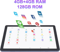 C idea 10.1 hüvelykes Android 12 tablet 8GB RAM 128GB tárhellyel WiFi 5G 4