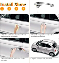 FIAT 500 króm külső ajtókilincs, bal oldali, 2012-2018 modellekhez 5