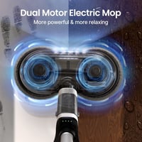 iDOO vezeték nélküli elektromos felmosó, LED-es, 350ml-es tartállyal és dupla forgófejjel 2