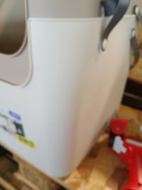 Rotho Albula 4 részes szelektív hulladékgyűjtő szett konyhába, 2x25L + 2x40L, BPA-mentes műanyag, többszínű, használt 3