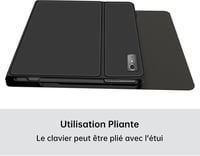 SENGBIRCH Bluetooth Billentyűzetes Tok Lenovo Tab P11 2 Gen 11.5" Tablethez - Levehető AZERTY Francia Billentyűzet, Védőtok, Fekete 7