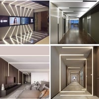 Bestto LED Gipszkarton Profil, 10x1m Alumínium Csatorna LED Szalagokhoz, Diffúzor Burkolattal, Falra és Mennyezetre, Hűtőbordás Védőprofil 7