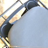 Duwee žehliaca doska s výsuvným držiakom na žehličku a rukávnikom, 122x46 cm, čierna, nastaviteľná výška, stabilný kovový rám 2