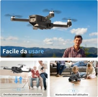 karuisrc K600 4K UHD Drón - Kettős Kamerával, Cserélhető Akkumulátorral, Wifi Kapcsolattal, Könnyű Irányítással 4