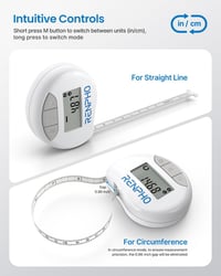 RENPHO Okos Testmérő Szalag Bluetooth-szal - Bicepsz, Mell, Csípő Mérésére CM/Inch 5