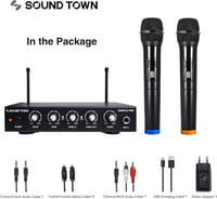 Sound Town SWM16-PRO 16 Csatornás Vezeték Nélküli Karaoke Mikrofon Keverő Rendszer Optikai Bemenettel, 2 Kézi Mikrofonnal - TV, Hangprojekto 6